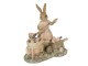 Velikonoční dekorace králičí slečny nabírající vajíčka - 12*6*12 cm