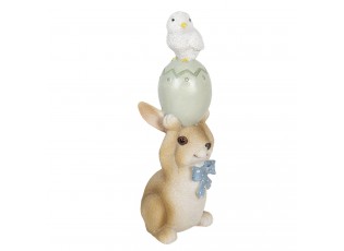 Velikonoční dekorace králíka s vajíčkem - 8*6*17 cm