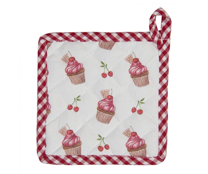 Bavlněná podložka pod nádobí pro děti Cherry Cupcake - 16*16 cm
