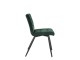 Sametová tmavě zelená jídelní židle OLIVE - 44*82*50 cm