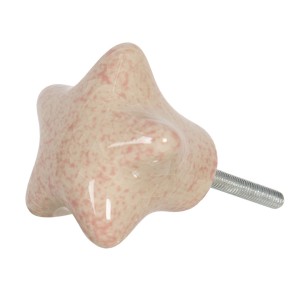 Keramická nábytková úchytka ve tvaru hvězdy - 4*3*4 cm
