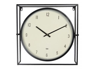 Industriální hodiny v kovovém rámu Aurelien - 48*10*45 cm / 1*AA