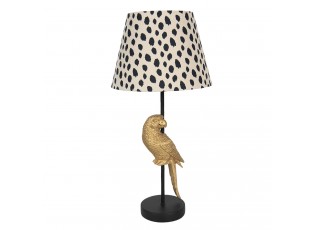 Stolní lampa s dekorací zlatého papouška – Ø 25*51 cm / E27