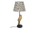 Stolní lampa s dekorací zlatého papouška – Ø 25*51 cm / E27