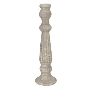 Béžový vintage cementový svícen Florent - Ø 15*52 cm