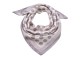 Krémový šátek se šedivými puntíky - 70*70 cm