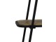 Černý kovovo - dřevěný policový regál Colavi - 60*36*120cm