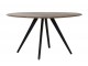 Kulatý jídelní stůl s dřevěnou deskou z akáciového dřeva Mimoso - Ø 140*78 cm