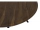 Kulatý jídelní stůl s dřevěnou deskou z akáciového dřeva Mimoso - Ø 140*78 cm