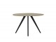 Kulatý jídelní stůl s dřevěnou deskou z mangového dřeva Magnifera - Ø 120*78 cm
