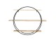 Kulatý kovový nástěnný stojan Circle s poličkami - 80*16*60 cm