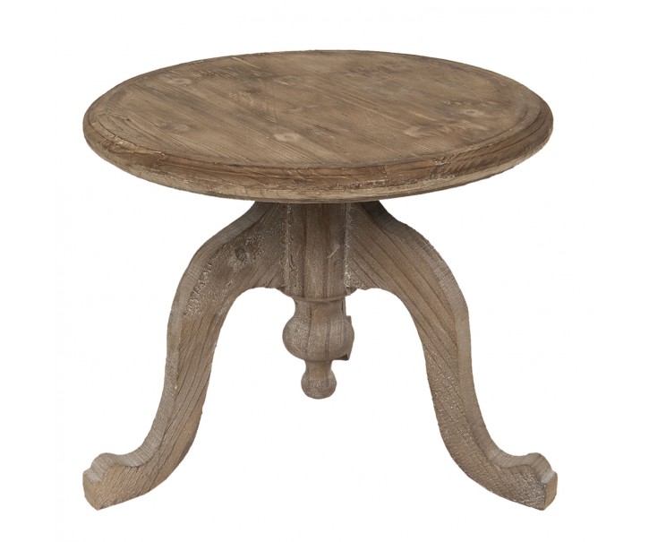 Dřevěný hnědý odkáladací stolek - 56*45 cm