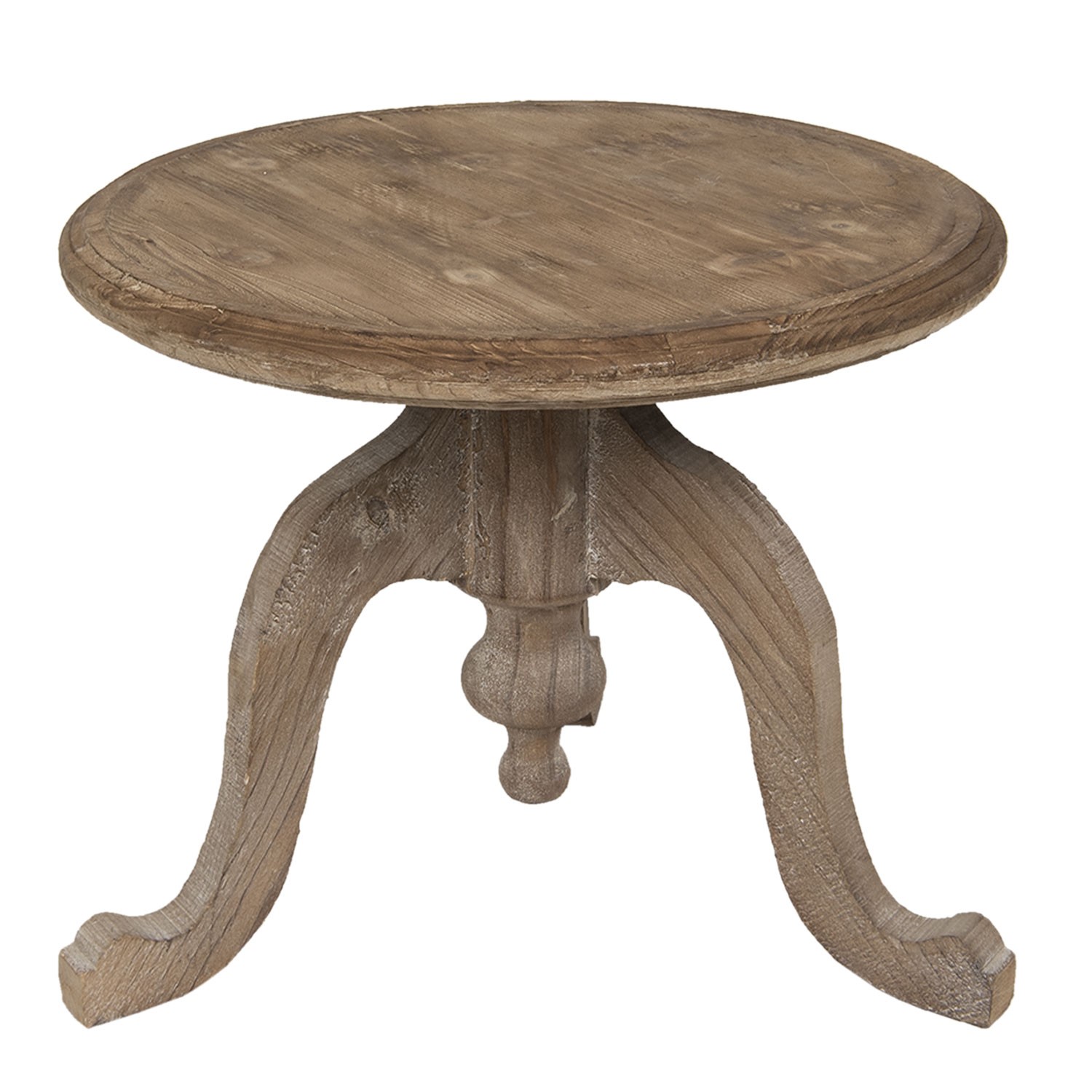 Dřevěný hnědý odkáladací stolek - 56*45 cm Clayre & Eef