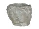 Kamenný květináč v designu propojených tváří Homme - 16*14*13 cm