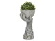 Velký kamenný květináč v designu ruky Homme - 18*16*36 cm