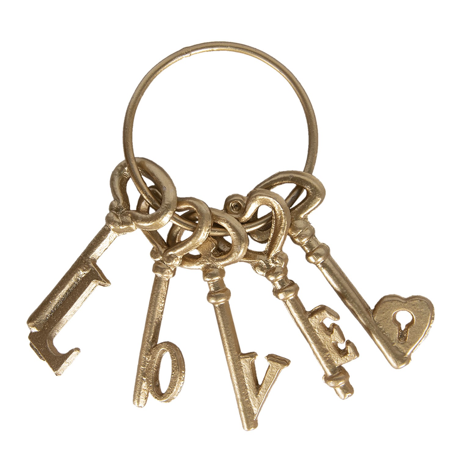 Dekorativní svazek klíčů Love - 10*5*20 cm Clayre & Eef