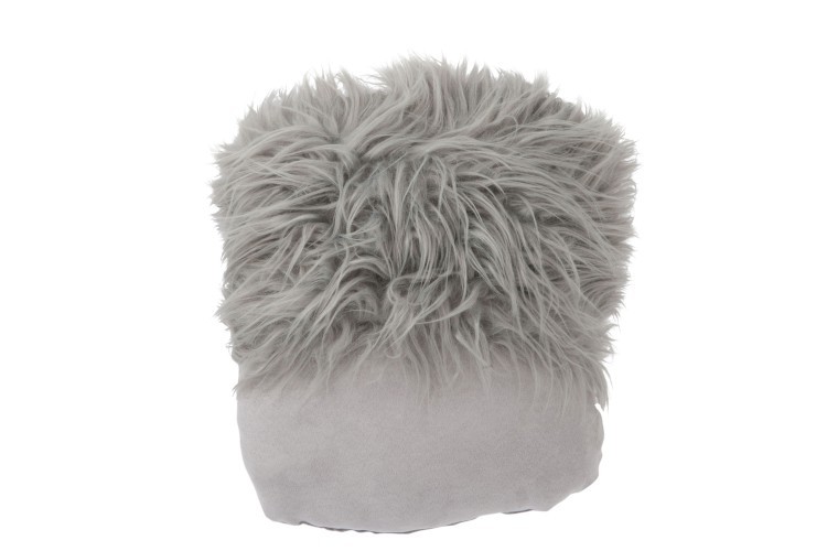 Šedý polštář na nohy Faux grey - 45*40 cm