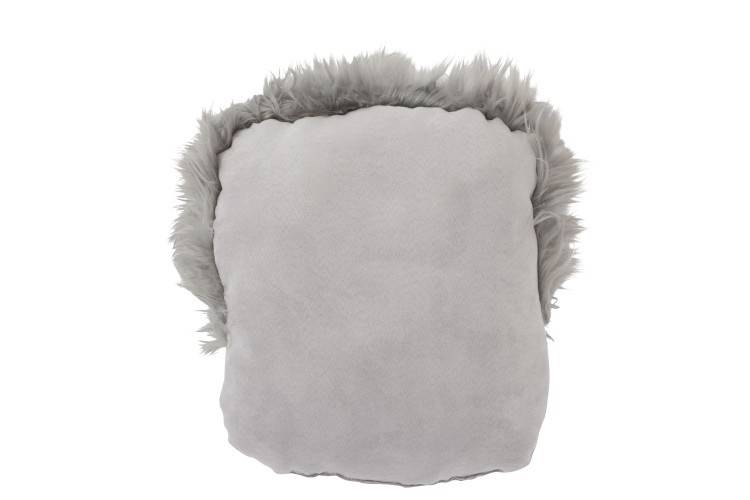 Šedý polštář na nohy Faux grey - 45*40 cm