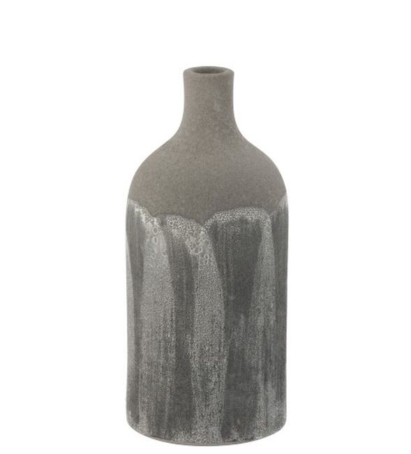 Šedá granitová dekorační váza Transition XS - Ø 12*25 cm J-Line by Jolipa