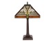 Stolní Tiffany lampa Quadrilatére - 31*31*43 cm E27/max 2*60W
