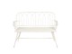 Zahradní bílá zdobená lavice - 120*53*90 cm