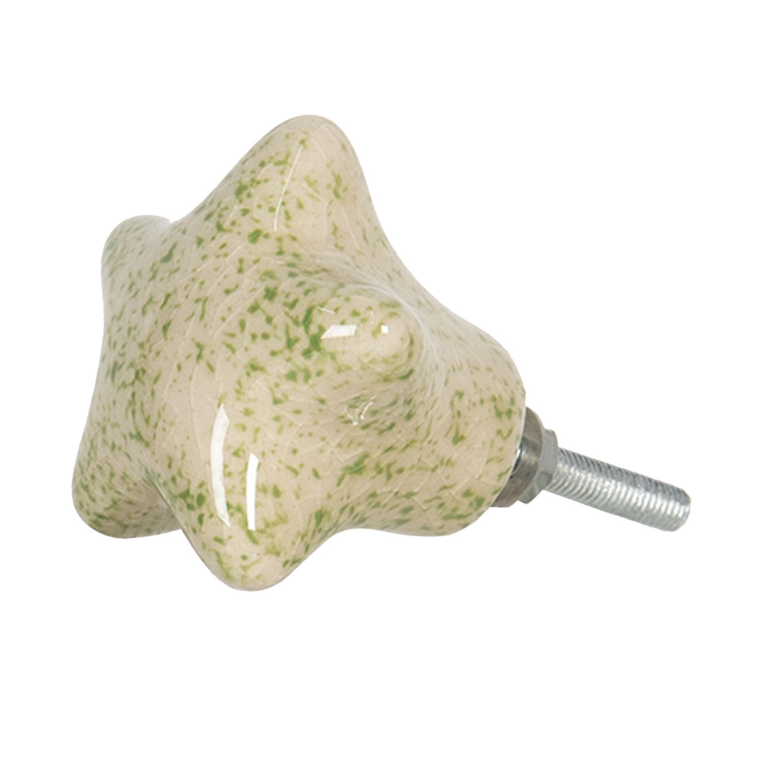 Keramická mramorovaná úchytka - 4*3*4 cm