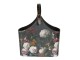 Tmavě tyrkysová květovaná vintage taška Colette - 29*14*26 cm