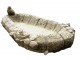Zahradní betonové pítko/ krmítko pro ptáčky s ptáčkem a růžemi - 44*29*5cm 