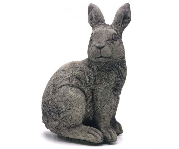 Zahradní betonová dekorace sedící králík - 18*13*30 cm 