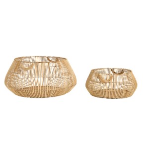 2ks přírodní ratanové koše Patan - Ø 50*22 cm / Ø 70*32 cm 