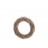Šedo-přírodní ratanový věnec Rouny - Ø 35*6cm