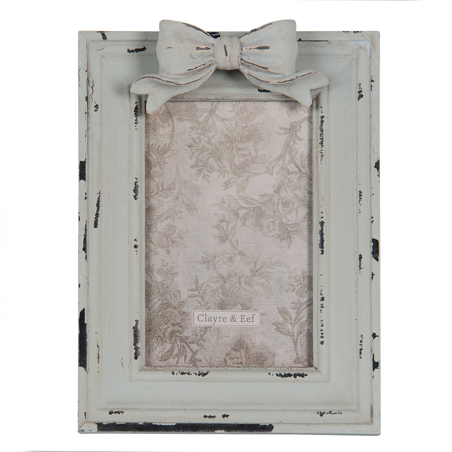 Velký vintage fotorámeček s mašlí - 16*3*21 cm / 10*15 cm