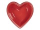 Červená miska pro zvířata ve tvaru srdce - 19*19*6 cm