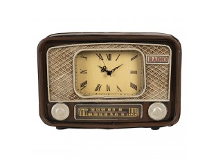 Retro hnědé stolní hodiny Onda- 24*17*17 cm