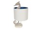 Krémová stolní lampa s mořským koníkem Hippocampe – Ø 23*44 cm E27 /max 1*60W
