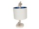 Krémová stolní lampa s mořským koníkem Hippocampe – Ø 23*44 cm E27 /max 1*60W