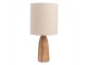 Stolní lampa s dřevěnou základnou Enyo – Ø 20*42 cm E27 / max 40W Clayre & Eef
