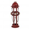 Držák lahví ve tvaru požárního hydrantu - 14*15*41 cm Barva: červenáMateriál: kovHmotnost: 1 kg