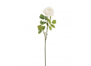 Dekorace umělá bílá růže Mattie - 17*10*59 cm