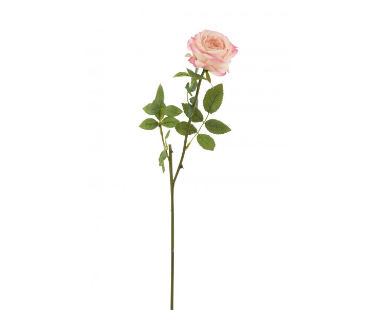 Dekorace umělá růžová růže Mattie - 17*10*59 cm