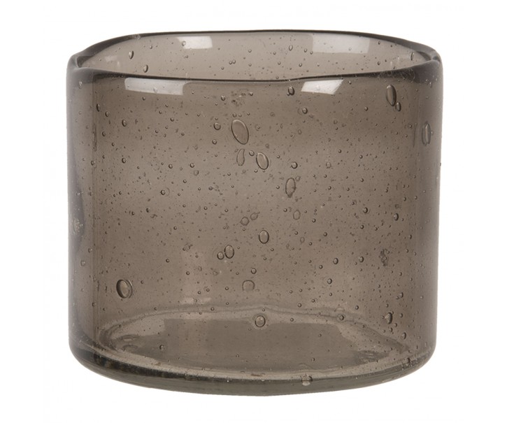 Svícen na čajovou svíčku se zakaleným sklem - 8*10 cm