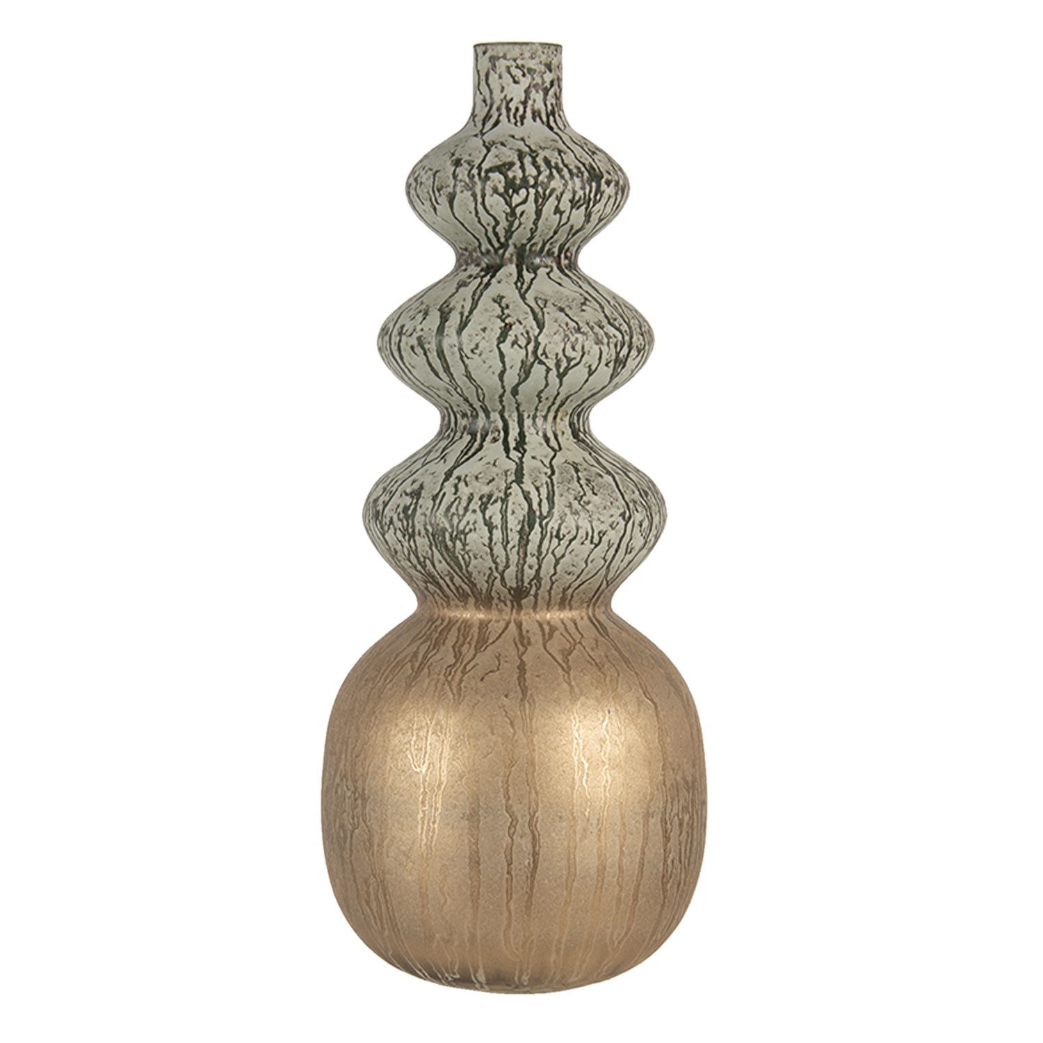 Designová skleněná váza Tripoli - 15*36 cm Clayre & Eef
