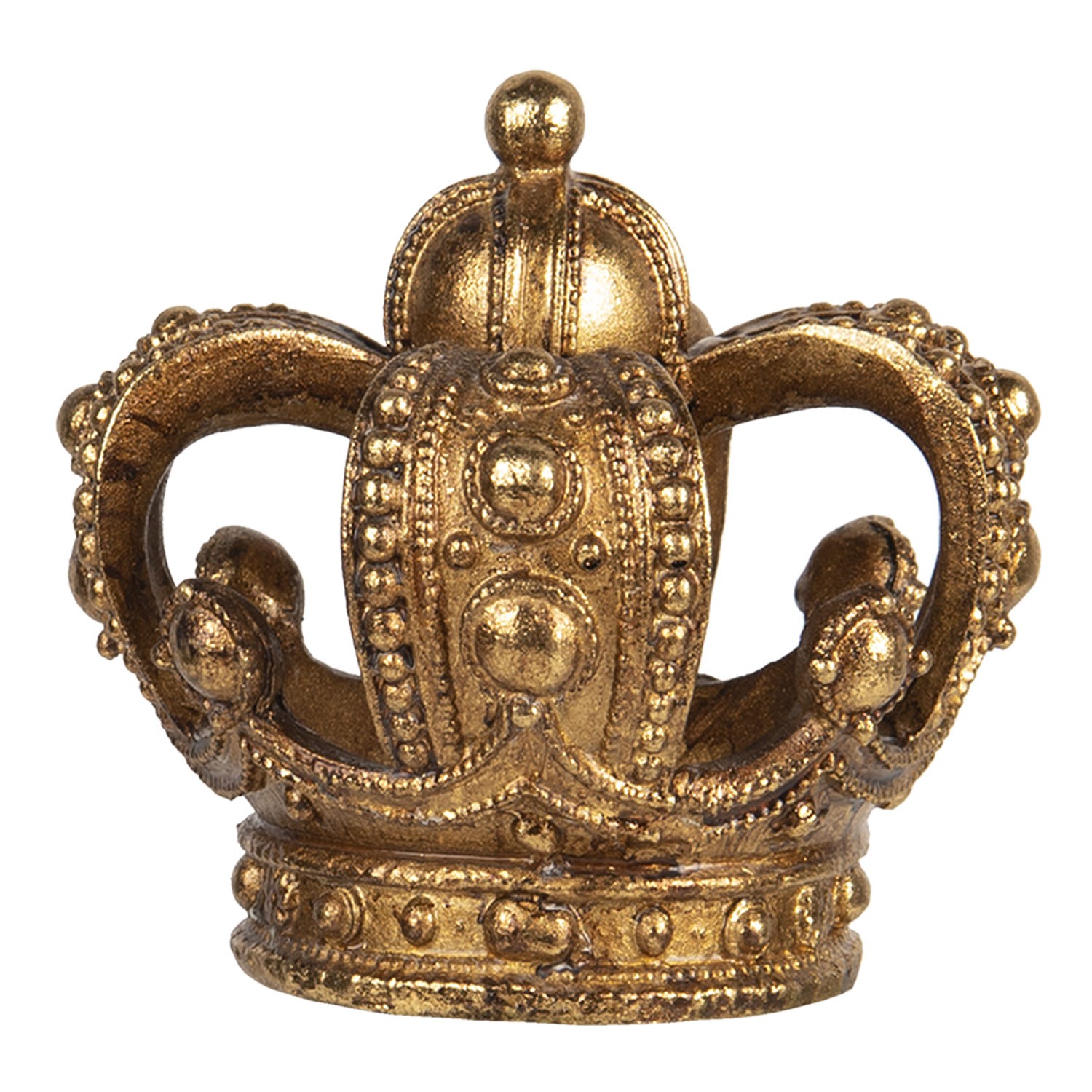 Dekorativní zlatá antik koruna - 8*7 cm 6PR3237