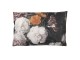 Vintage polštář s květinovým motivem a výplní - 60*40 cm
