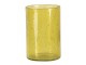 Žlutý skleněný svícen na čajovou svíčku - 15*10 cm