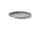 Tyrkysovo šedý ručně tvarovaný jídelní talíř Home Chef - 27*26,5*3cm 