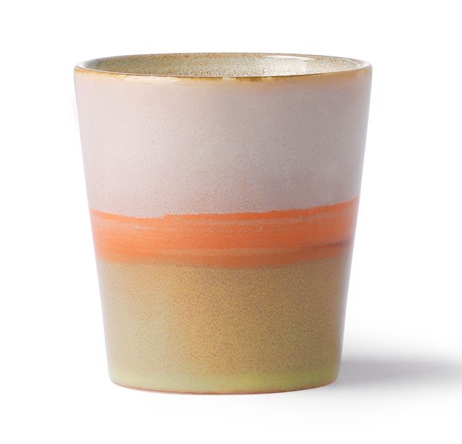 Barevný retro hrnek na kávu Mars - Ø 7,5*8cm 