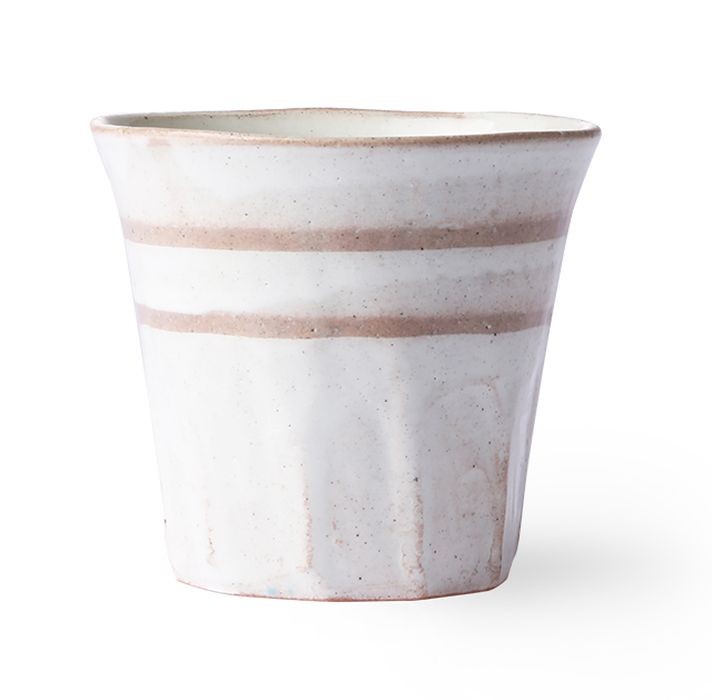 Bílo terakotový retro hrnek Bold & Basic - Ø 9*8cm - 250ml