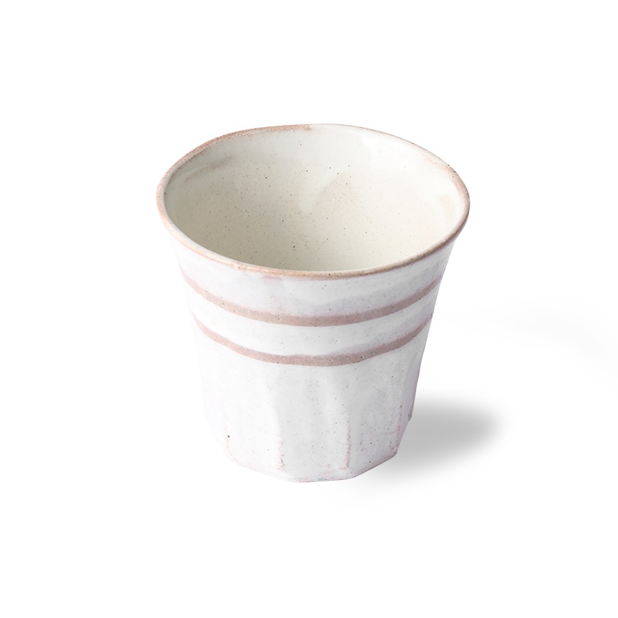 Bílo terakotový retro hrnek Bold & Basic - Ø 9*8cm - 250ml