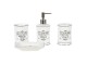 Koupelnový set Paris (sada 4) - 15*11*3 cm / 8*8*19 cm / 8*8*13 cm / 8*8*12 cm